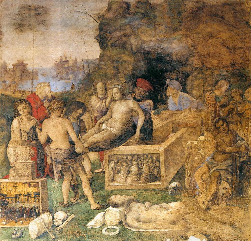 Amico Aspertini, Sepoltura di San Valeriano e San Triburzio, 1505-1506, Oratorio di Santa Cecilia, Bologna