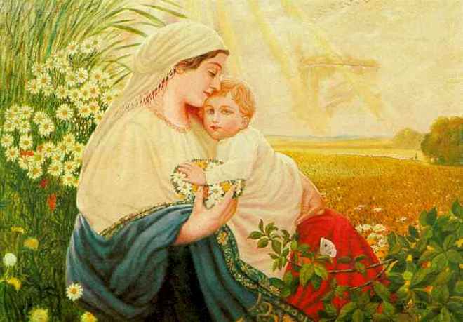 "Maria e Gesù", quadro dipinto da Adolf Hitler nel 1913
