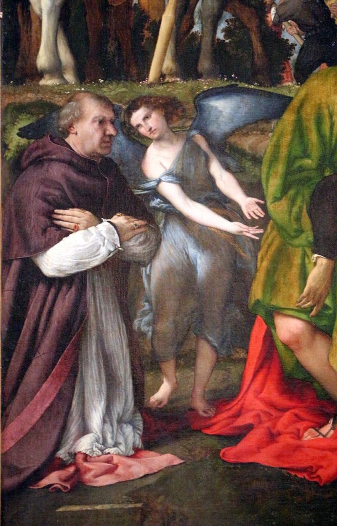 Lorenzo Lotto, Crocifissione, 1525-1530 ca., Chiesa di Santa Maria in Teleusiano, Monte San Giusto (MC)