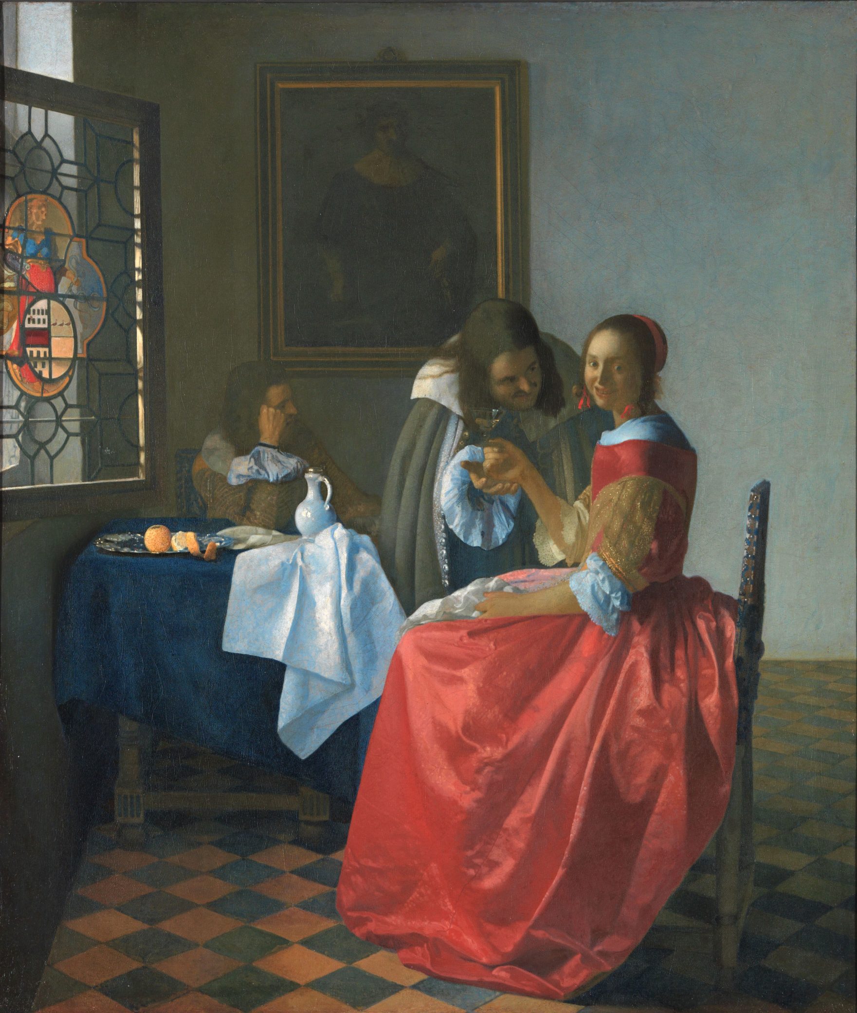 Jan Vermeer, Fanciulla con bicchiere di vino, 1659 ca., Herzog Anton Ulrich Museum, Braunschweig