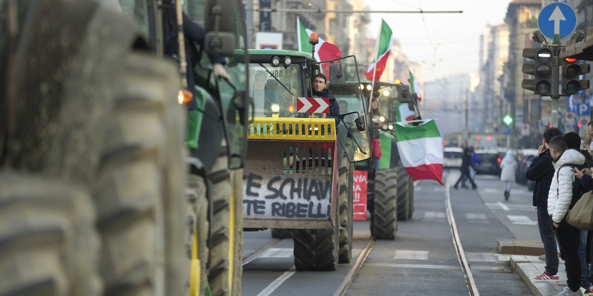 Le controverse proteste degli agricoltori in Italia